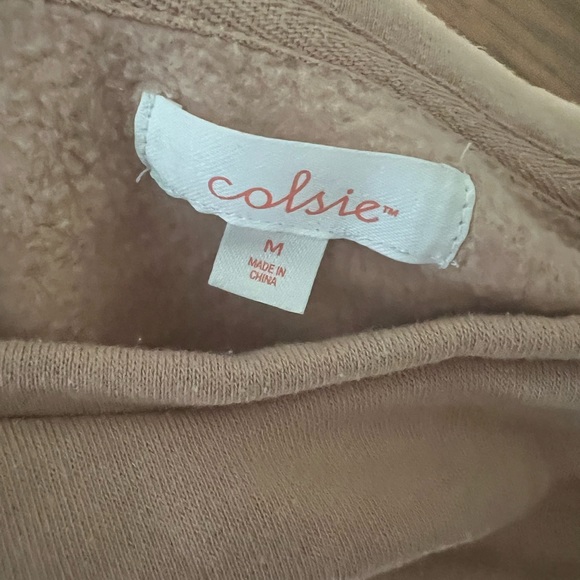 Colsie Tan Matching Fleece Set - Picture 3 of 4